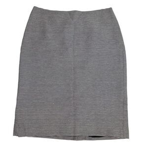 Talbots Woman's Striped Pencil Skirt size 6 Navy Cream